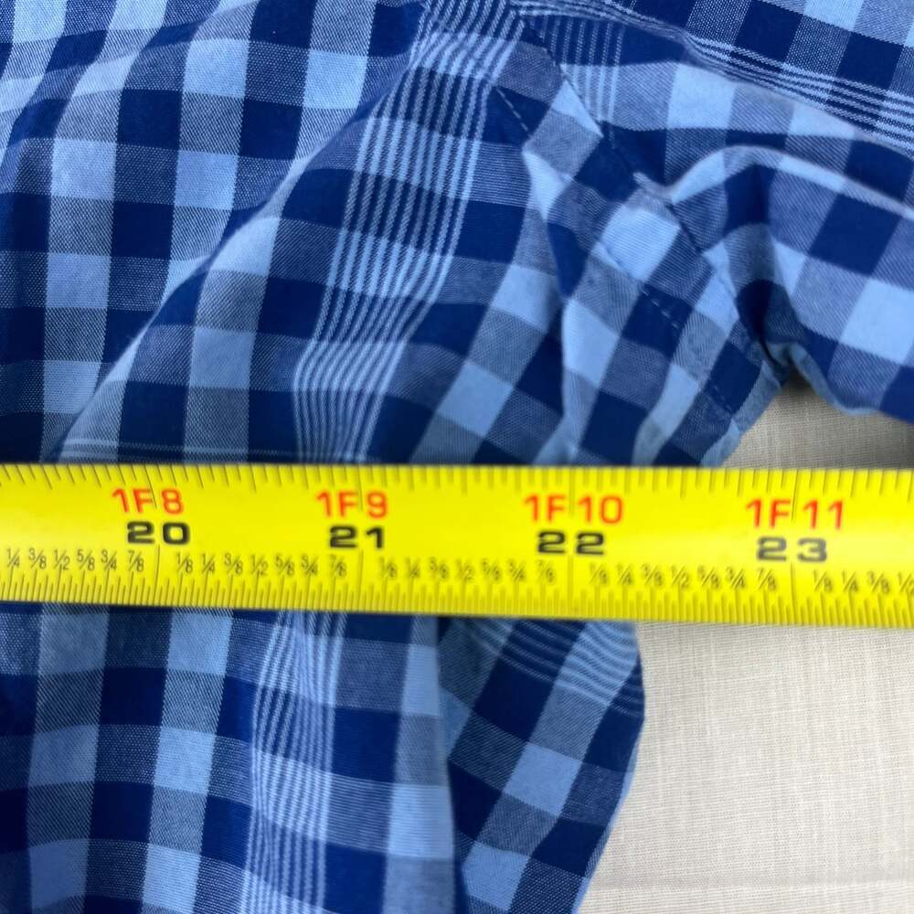 Brooks Brothers Men's XL Regent Fit Blue Plaid Button Down Long Sleeve Shirt - Picture 6 of 10
